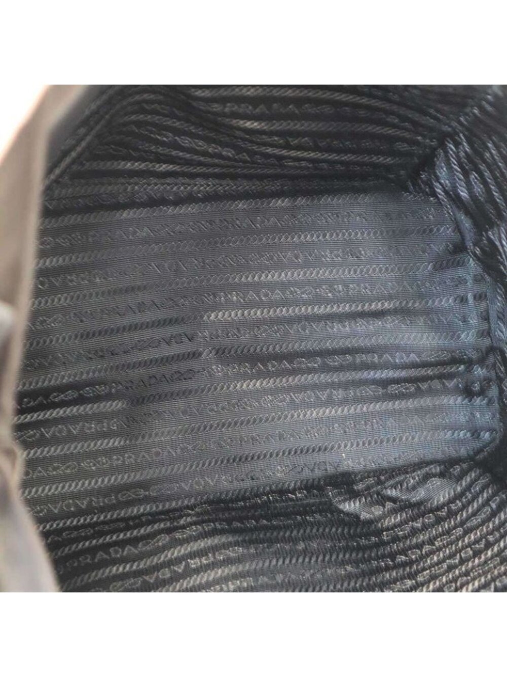 Prada Leather Ribbon Nylon 2-Way Tote Black - Picture 6 of 9